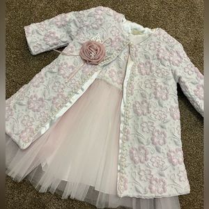 Baby girls dress and coat